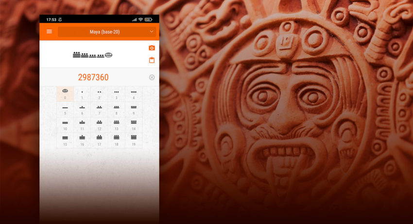 Universal Numbers Converter: version 1.0.25 – Mayan number system